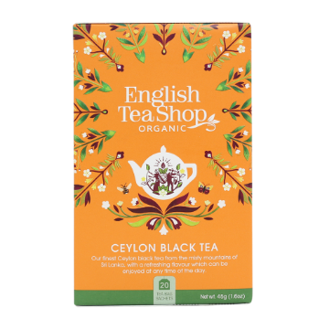 English Tea Shop Organic Ceylon Black Tea 6x20pcs FULL CASE ORDERS ONLY 