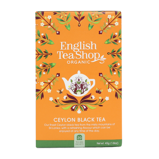 English Tea Shop Organic Ceylon Black Tea 6x20pcs FULL CASE ORDERS ONLY 