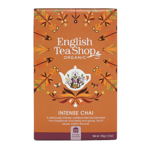 English Tea Shop Organic Intense Chai 6x20pcs FULL CASE ORDERS ONLY 