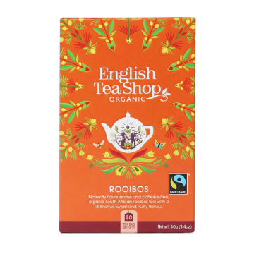 English Tea Shop Organic Rooibois Teabags 6x20pc FULL CASE ORDERS ONLY 