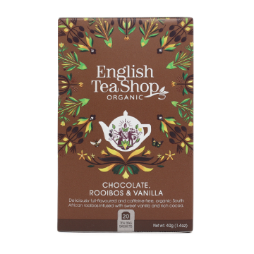 English Tea Shop Organic Chocolate Rooibos & Vanilla 6x20pc FULL CASE ORDERS ONLY 