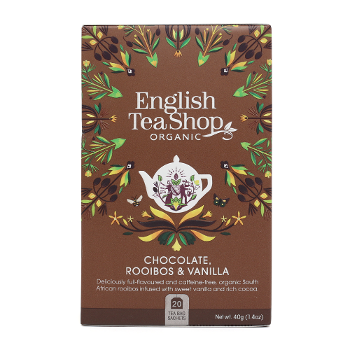 English Tea Shop Organic Chocolate Rooibos & Vanilla 6x20pc FULL CASE ORDERS ONLY 