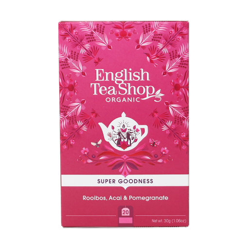 English Tea Shop Organic Rooibos, Acai & Pomegranate 6x20pc FULL CASE ORDERS ONLY 