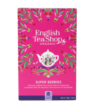 English Tea Shop Organic Superberries Teabags 6x20pc FULL CASE ORDERS ONLY