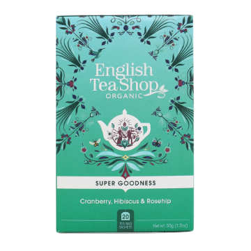 English Tea Shop Organic Cranberry, Hibiscus & Rosehip 6x20pc FULL CASE ORDERS ONLY