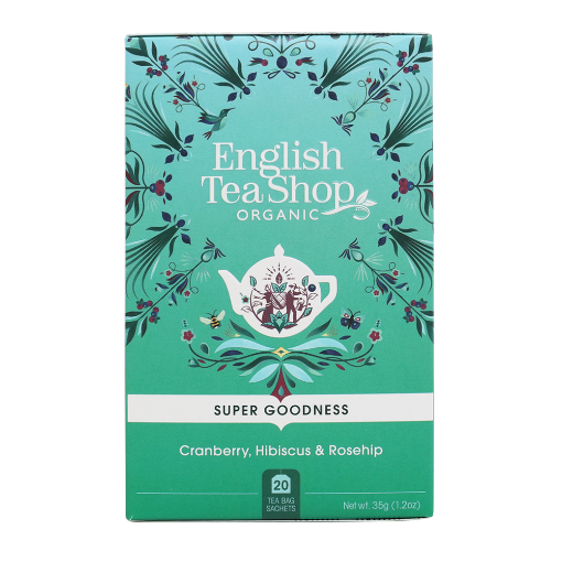 English Tea Shop Organic Cranberry, Hibiscus & Rosehip 6x20pc FULL CASE ORDERS ONLY