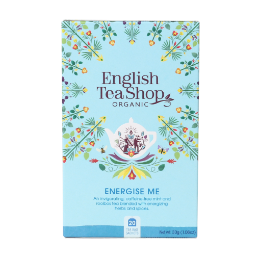 English Tea Shop Organic Wellness Tea Energize Me 6x20pc FULL CASE ORDERS ONLY