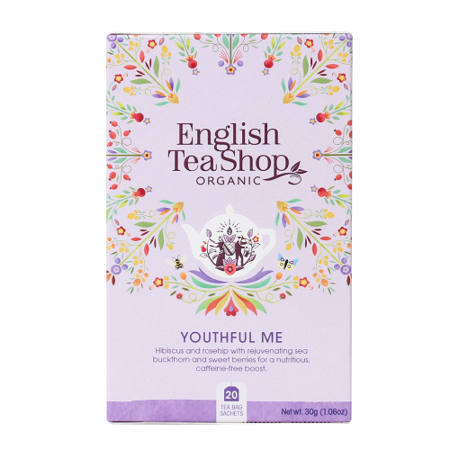 English Tea Shop Organic Wellness Tea Youthful Me 6x20pc FULL CASE ORDERS ONLY