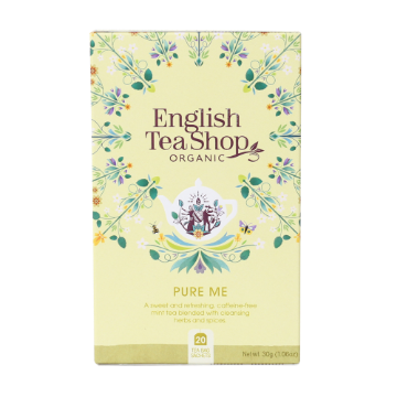 English Tea Shop Organic Wellness Tea Pure Me 6x20pc FULL CASE ORDERS ONLY