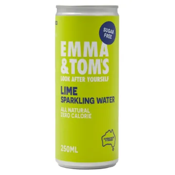 Emma & Toms - Lime Sparkling Water 250ml 