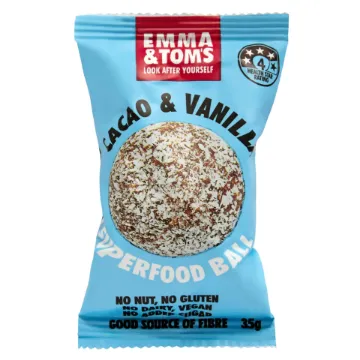 Emma & Toms - Cacao & Vanilla Superfood Ball 35g