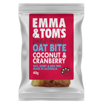 Emma & Toms - Coconut & Cranberry Oat Bite 40g