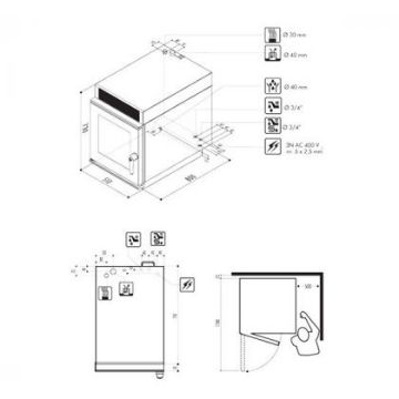 Picture of Baron - 510mm 7 x Tray Electric Slimline Combi Oven