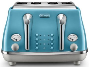 Picture of Delonghi - Delonghi - Icona Capitals 4 Slice Toaster - Azure