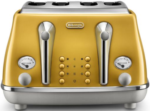 Picture of Delonghi - Delonghi - Icona Capitals 4 Slice Toaster - Yellow