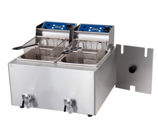 Birko Fryer -Double 8L- w/tap