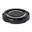 Picture of 43mm RTO Black Metal Twist Cap 0.155mm (100 per box)