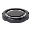 Picture of 53mm RTO Black Metal Twist Cap 0.2mm (100 Per Ctn)