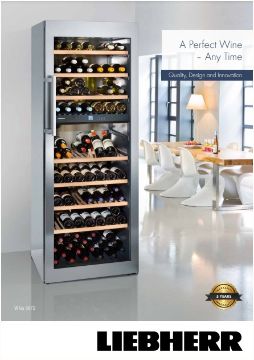 Liebherr Vinidor 211 Bottle Dual Zone Wine Storage Cabinet WTES5972LH