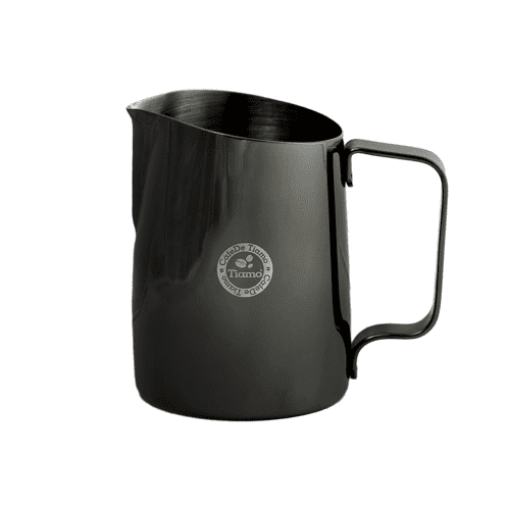 Tiamo Tapered Metallic Milk Jug Black