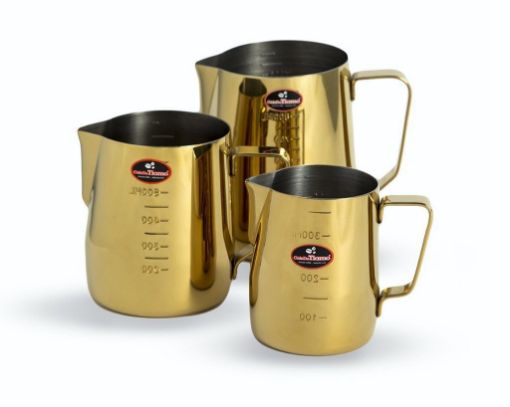 Tiamo Titanium Milk Jug Gold