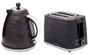 Westinghouse Kettle & Toaster Pack Black