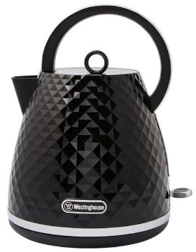 Westinghouse 1.7L Kettle & 2 Slice Toaster Pack Black