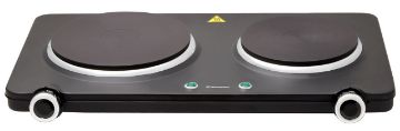 Westinghouse Dual Electric Hotplate, Black