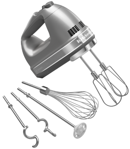 Kitchen Aid Artisan Hand Mixer Contour Silver