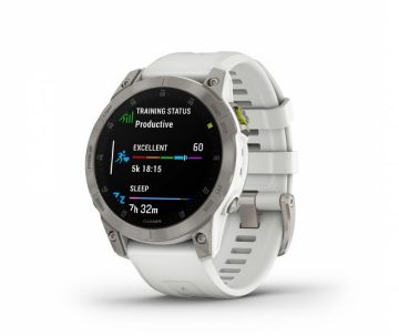 Garmin Epix Gen 2 Watch Carrera White Titanium with Silicon Band