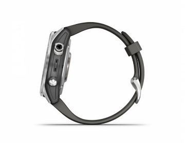 Garmin Fenix 7S Watch Silver with Graphite Band