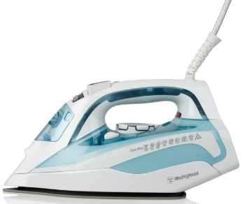 Westinghouse 2400W Steam Iron w Ceramic Soleplate White & Aqua