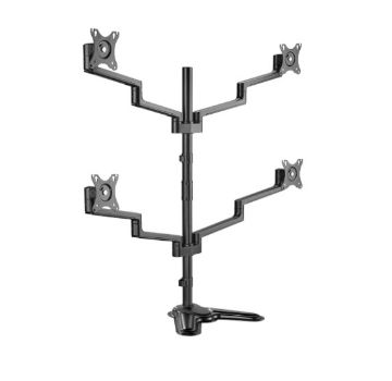 Picture of Brateck LDT72-T048 PREMIUM ALUMINUM ARTICULATING MONITOR STAND from 17”-32”, weight capacity 6kg, 180° Rotation (LS)